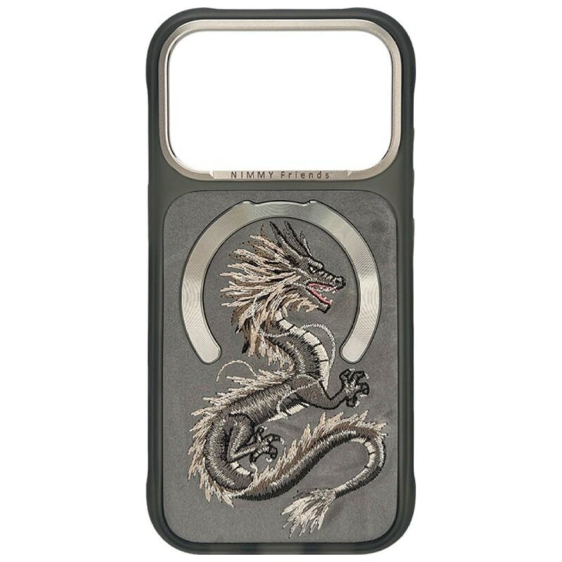 Etui NIMMY Magnetic Fantasy Animal MagSafe do Apple iPhone 17 Pro/18 Pro Szary