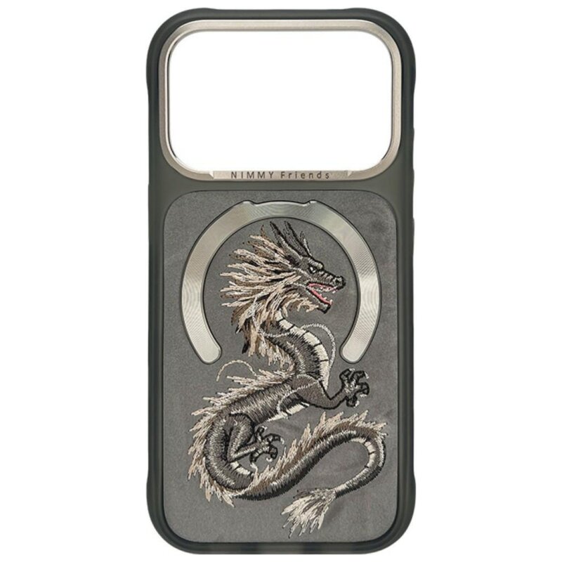 Etui NIMMY Magnetic Fantasy Animal MagSafe do Apple iPhone 17 Pro Max/18 Pro Max Szary