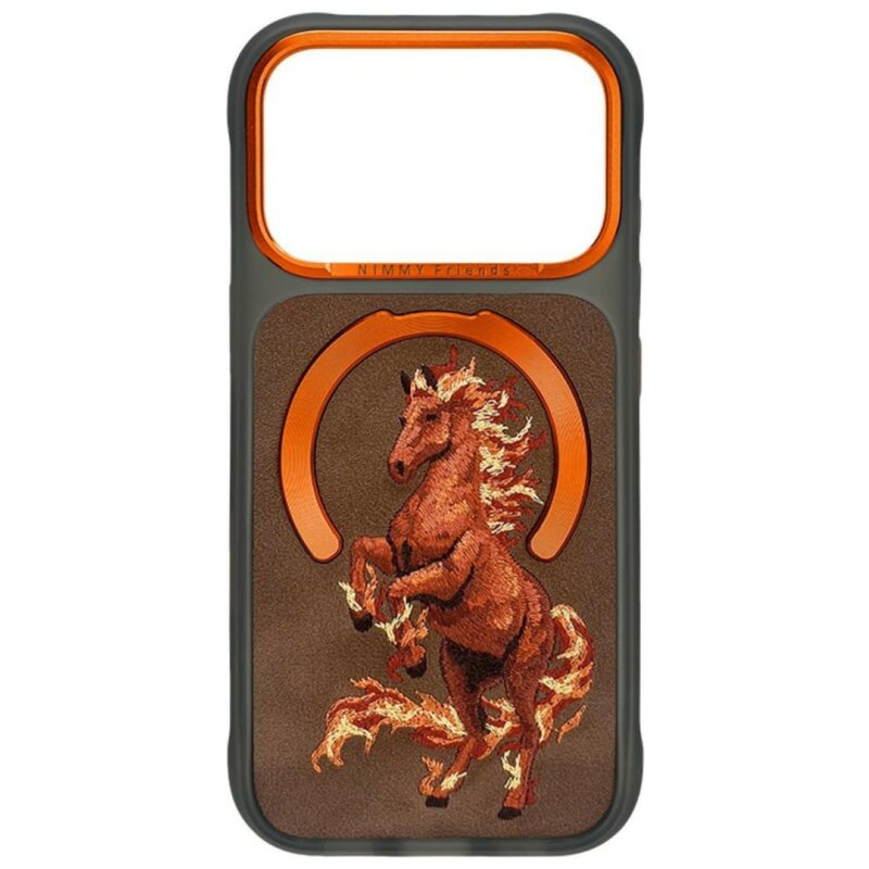 Etui NIMMY Magnetic Fantasy Animal MagSafe do Apple iPhone 17 Pro/18 Pro Pomarańczowy