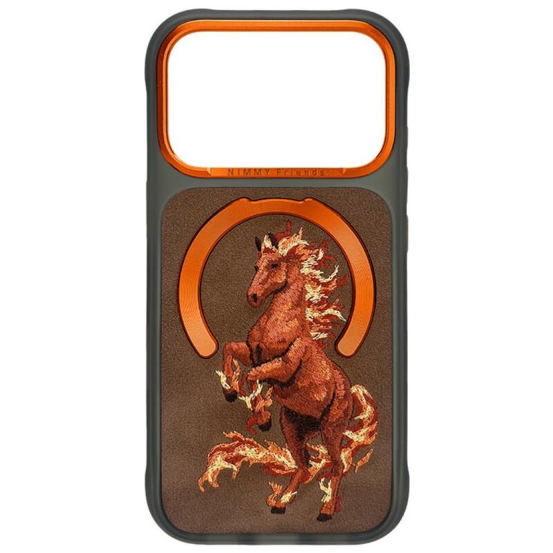 Etui NIMMY Magnetic Fantasy Animal MagSafe do Apple iPhone 17 Pro Max/18 Pro Max Pomarańczowy