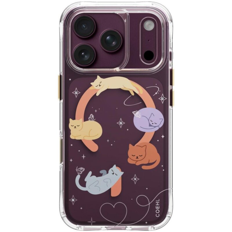 Etui UNIQ Coehl Elysia Magnetic Charging do Apple iPhone 17 Pro/18 Pro Przezroczysty