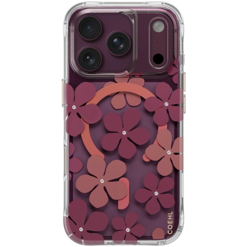 Etui UNIQ Coehl Mila do Apple iPhone 17 Pro/18 Pro Bordowy