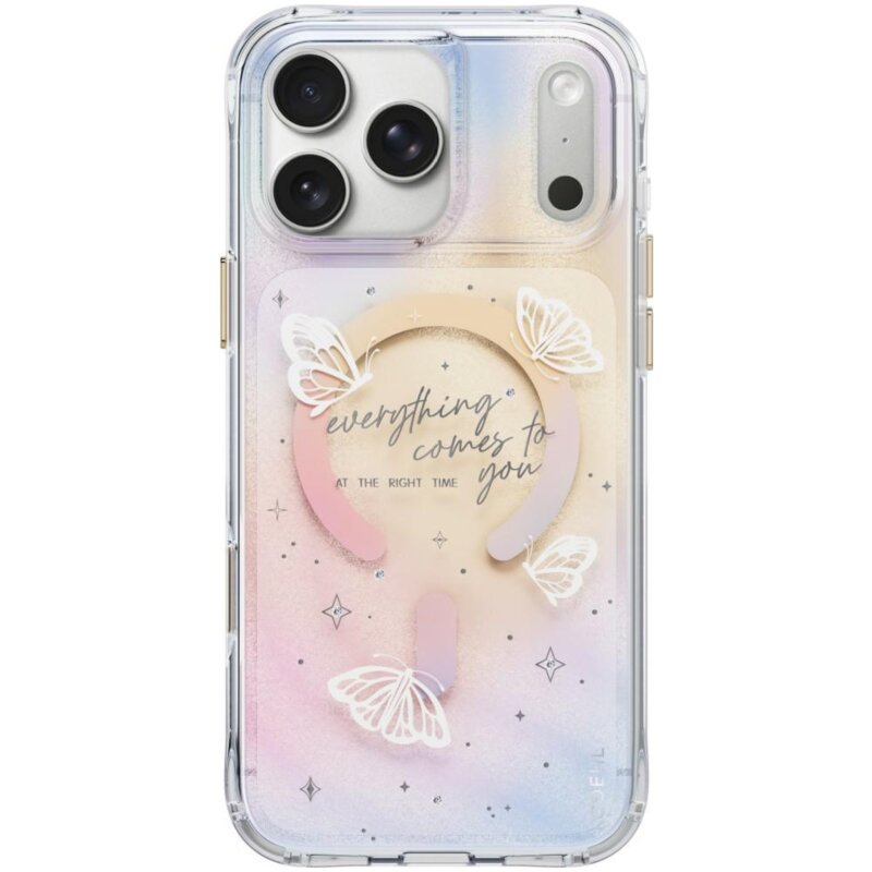 Etui UNIQ Coehl Ellie Magnetic Charging do Apple iPhone 17 Pro Max/18 Pro Max Wielokolorowy