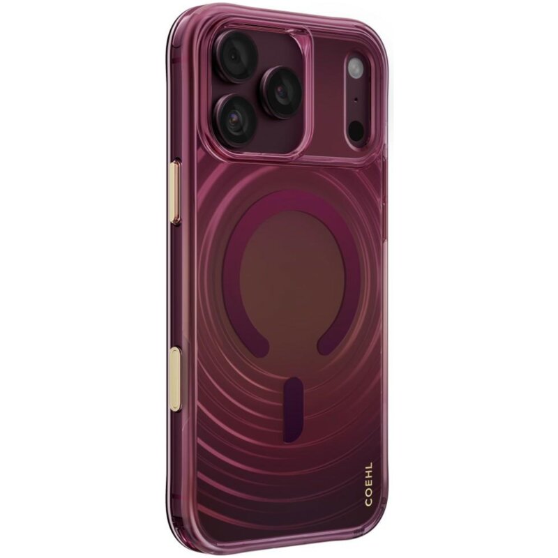 Etui UNIQ Coehl Vela Magnetic Charging do Apple iPhone 17 Pro Max/18 Pro Max Bordowy