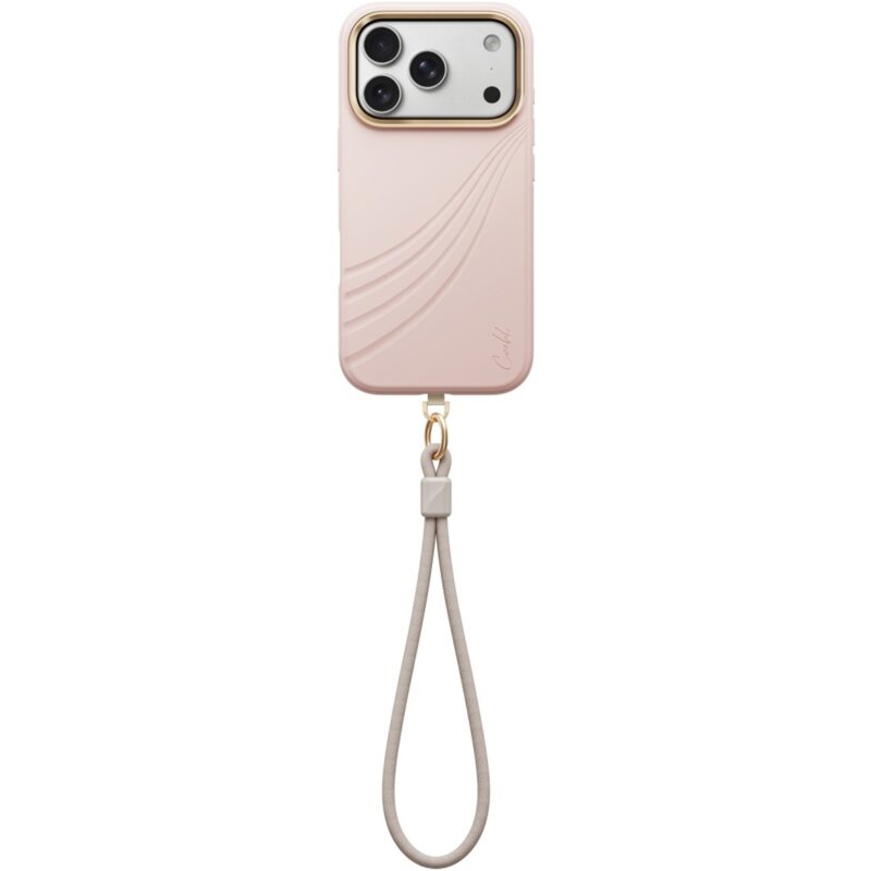 Etui UNIQ Coehl Serina Magnetic Charging do Apple iPhone 17 Pro/18 Pro Różowy + Smycz