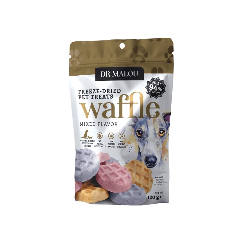 Przysmak dla psa DR MALOU Wafle z kurczaka 120 g