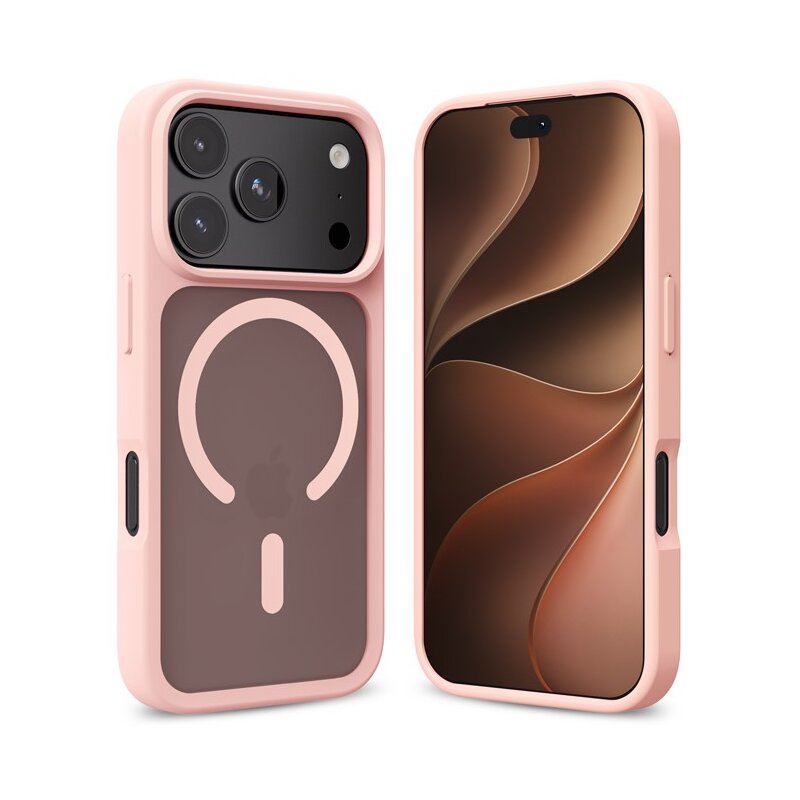 CRONG Etui Matte Magnetic MagSafe iPhone 18 Pro Max / 17 Pro Max różowe