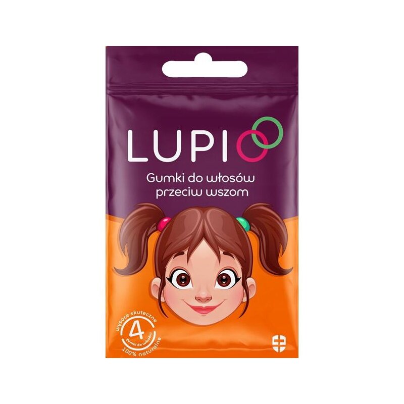 Zestaw gumek do włosów LUPIO Przeciw wszom (4 sztuki)