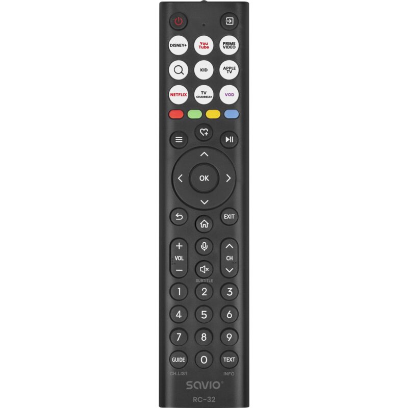 Pilot uniwersalny SAVIO RC-32 do TV HISENSE Czarny