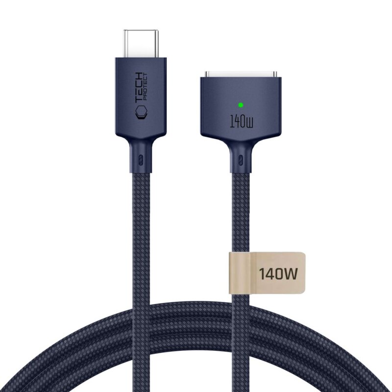 Kabel zasilający TECH-PROTECT MMC01 Ultraboost MacBook Cable Type-C MagSafe 3 3 m Granatowy