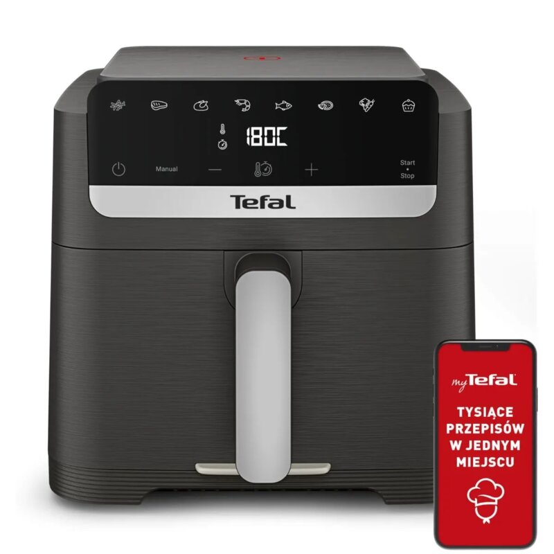 Air Fryer Frytkownica beztłuszczowa TEFAL Easy Fry EY866HE1 7.5l 8 programów automatycznych