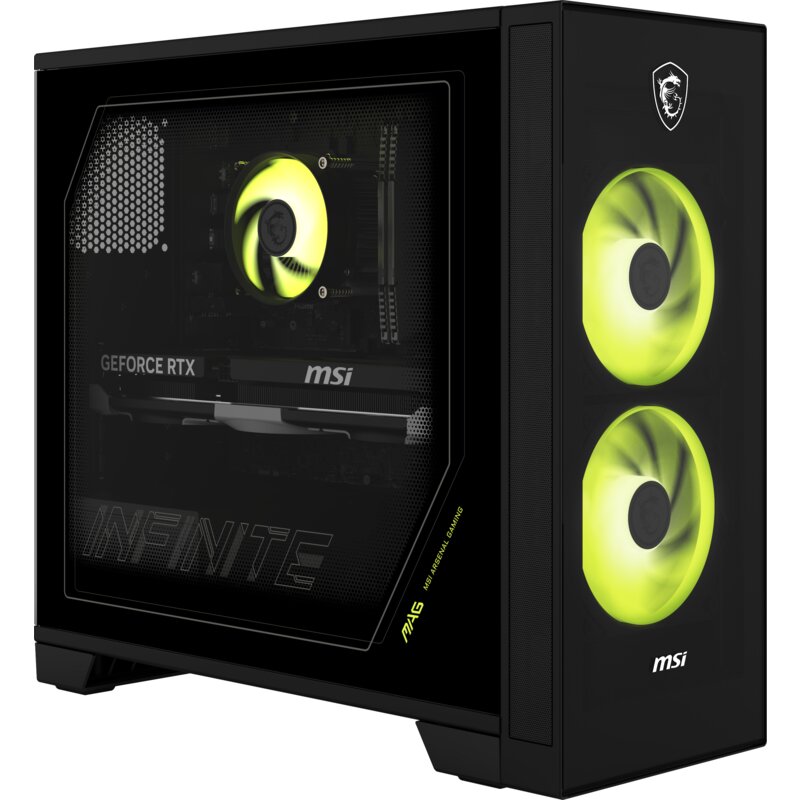 Komputer MSI MAG Infinite S AI 2NVM5-011EU Ultra 5-225F 16GB RAM 1TB SSD GeForce RTX5060Ti DLSS 4.5 Wi-Fi Windows 11 Home