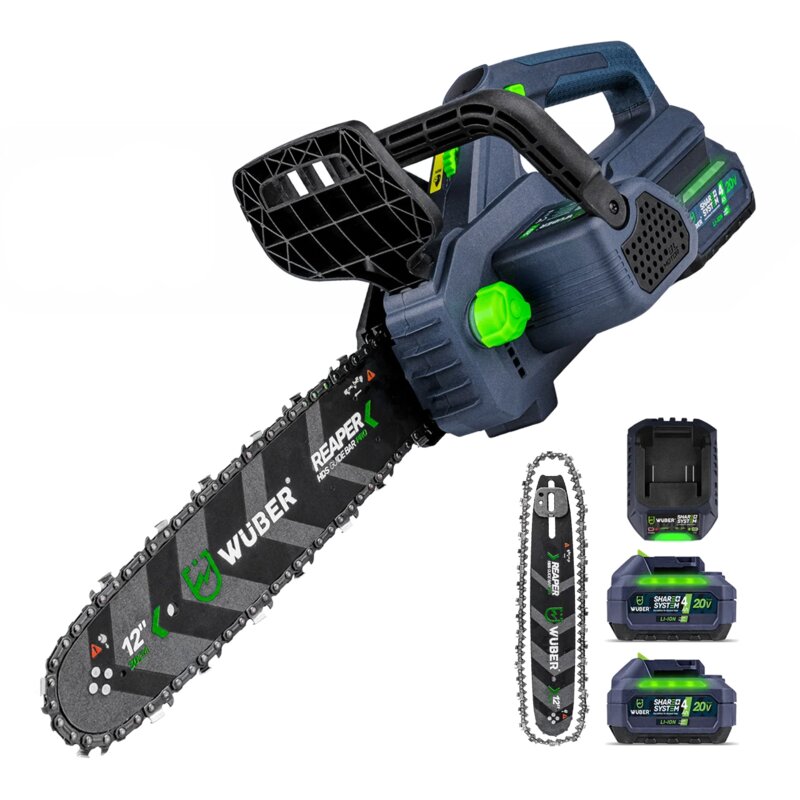 Piła łańcuchowa akumulatorowa WUBER 20V W04201 2x4Ah