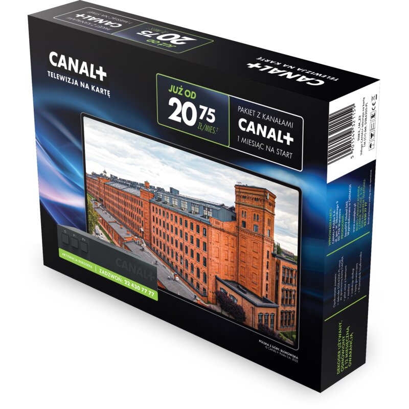 Dekoder CANAL+ SmarDTV DSB4300 z telewizją na kartę (Pakiet C+ na 1m-c)