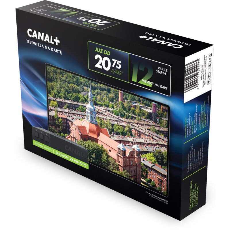 Dekoder CANAL+ SmarDTV DSB4300 z telewizją na kartę (Pakiet Start+ na 12 m-cy)