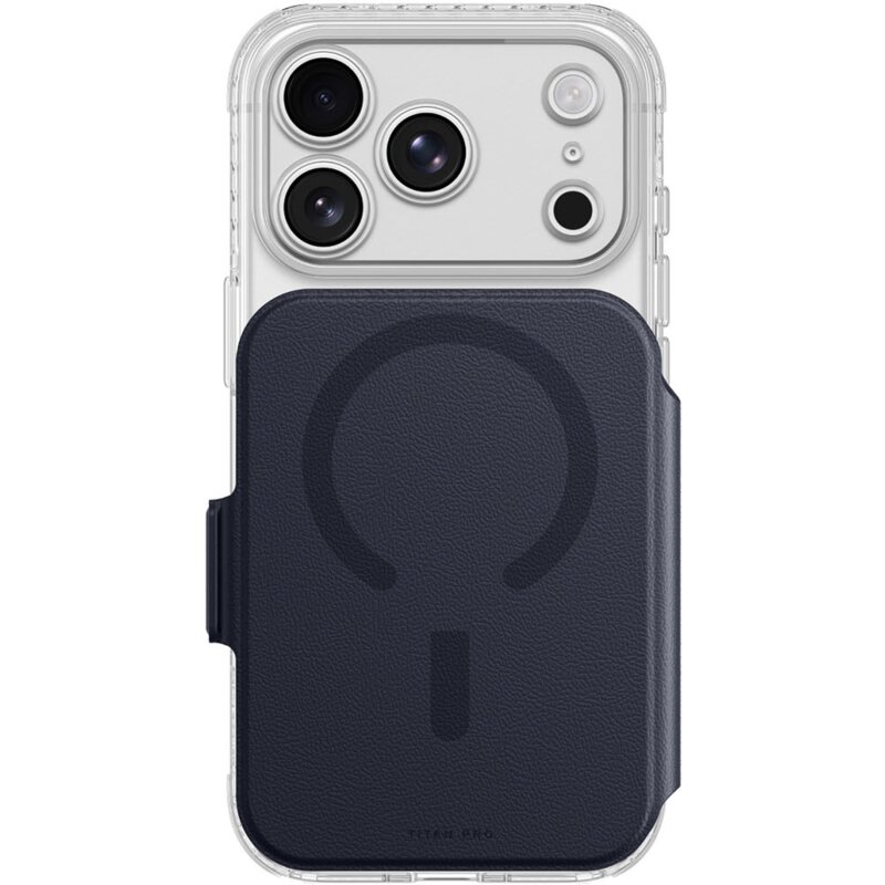 Etui AMAZINGTHING Titan Pro Lens Flip Set MagSafe do Apple iPhone 18 Pro Max Granatowy