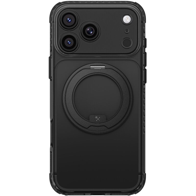 Etui AMAZINGTHING Titan Pro Spin Lens do Apple iPhone 18 Pro Przezroczysto-czarny