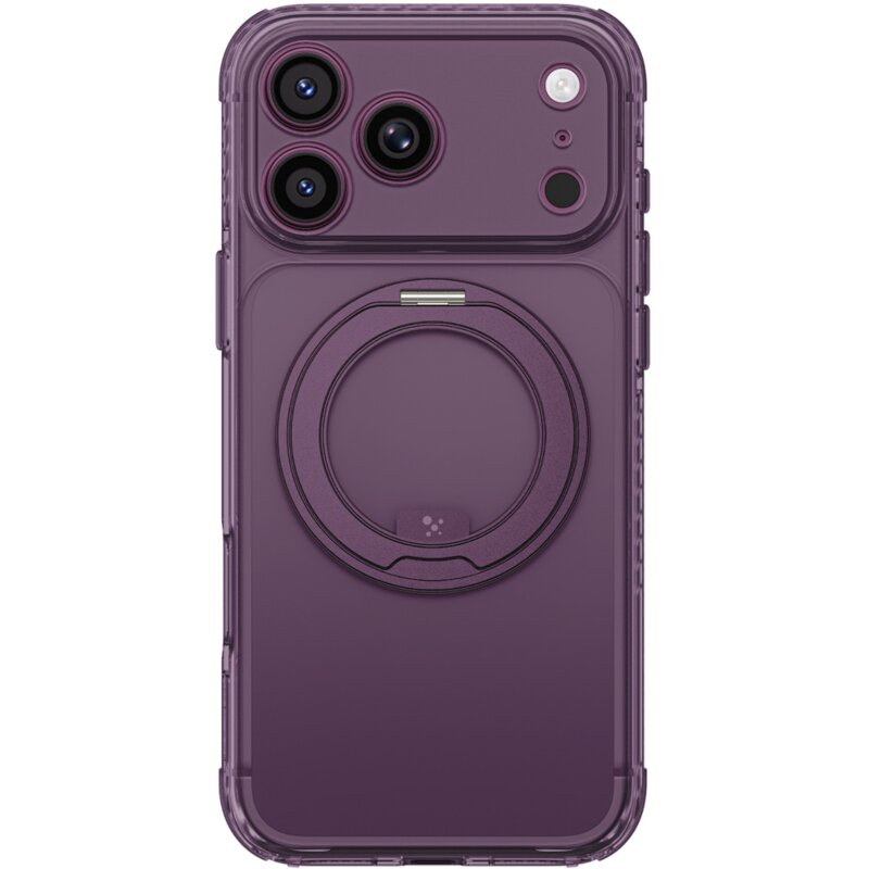 Etui AMAZINGTHING Titan Pro Spin Lens do Apple iPhone 18 Pro Przezroczysto-fioletowy