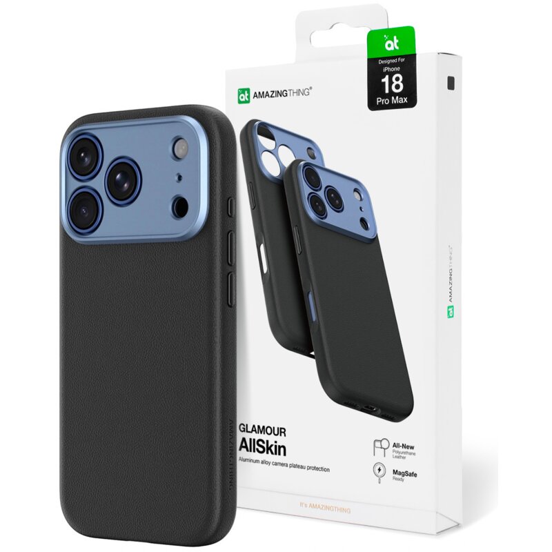 Etui AMAZINGTHING Glamour AllSkin MagSafe do Apple iPhone 18 Pro Max Niebieski