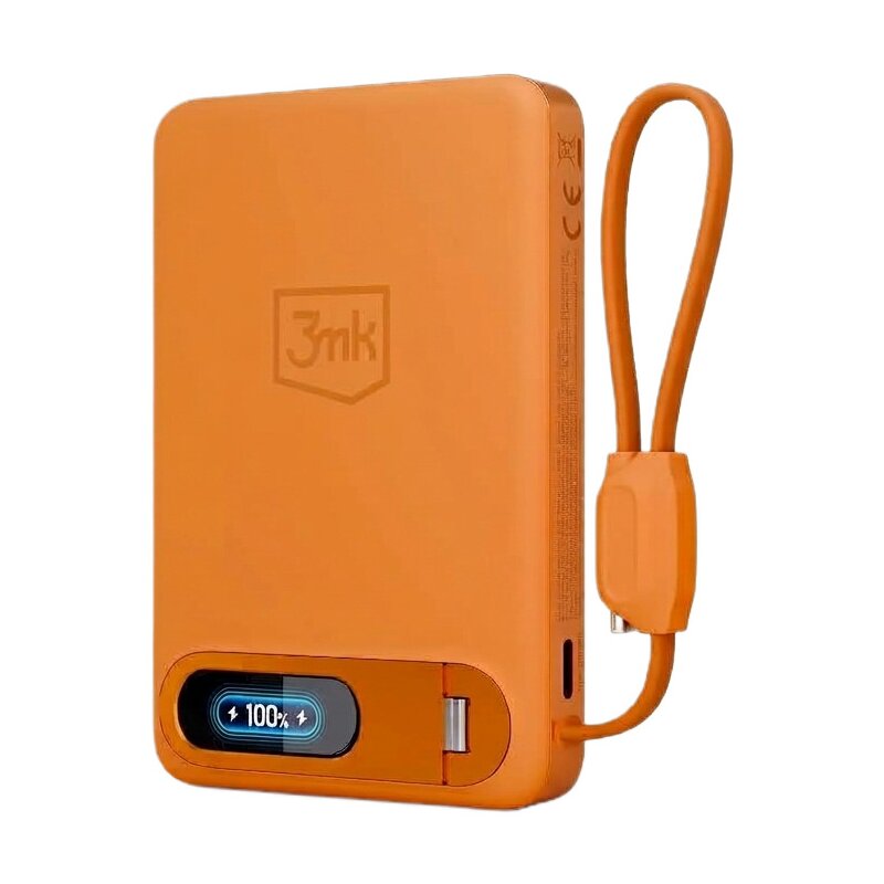 Powerbank 3MK Genesis MagSafe 10000 mAh 25W Pomarańczowy