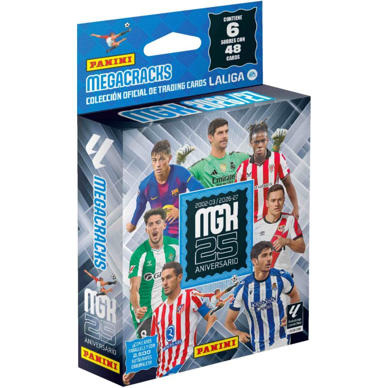 Karty PANINI Megacracks 2026/27 La Liga Ea Sports Blister (6 saszetek)