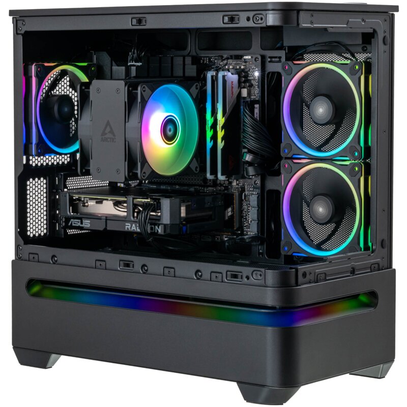 Komputer MAD DOG Powered By Asus AP202-A02WR32WH R5-7500F 32GB RAM 2TB SSD Radeon RX9060XT Wi-Fi Windows 11 Home
