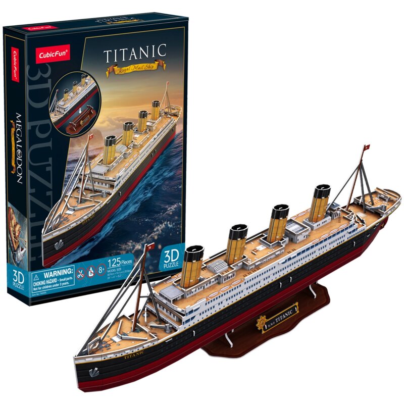 Puzzle 3D CUBIC FUN Titanic 306-T4045H (125 elementów)