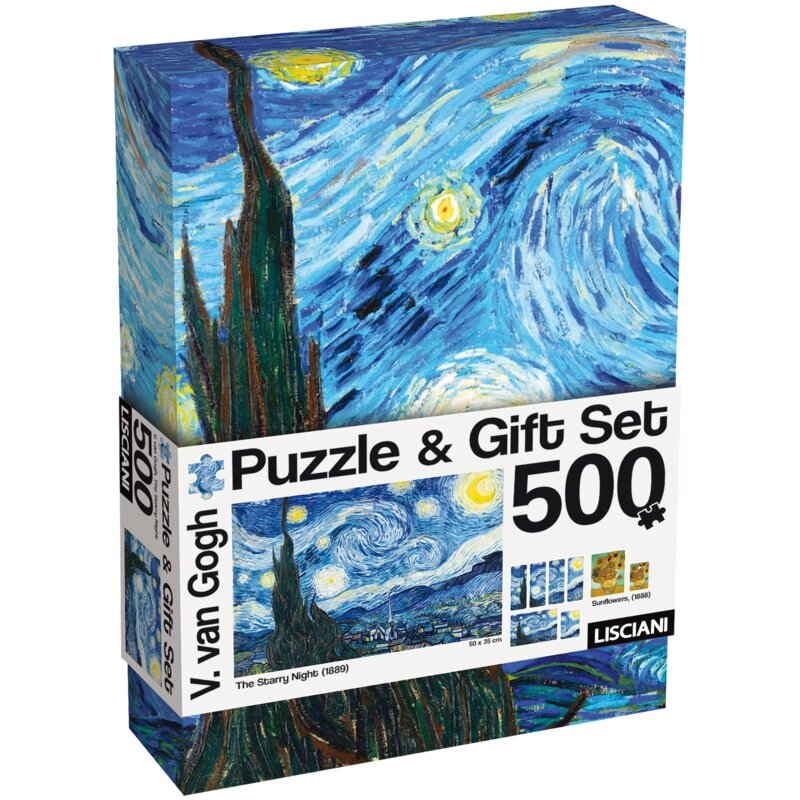 Puzzle LISCIANI Adults Van Gogh Zestaw podarunkowy 304-120666 (500 elementów)