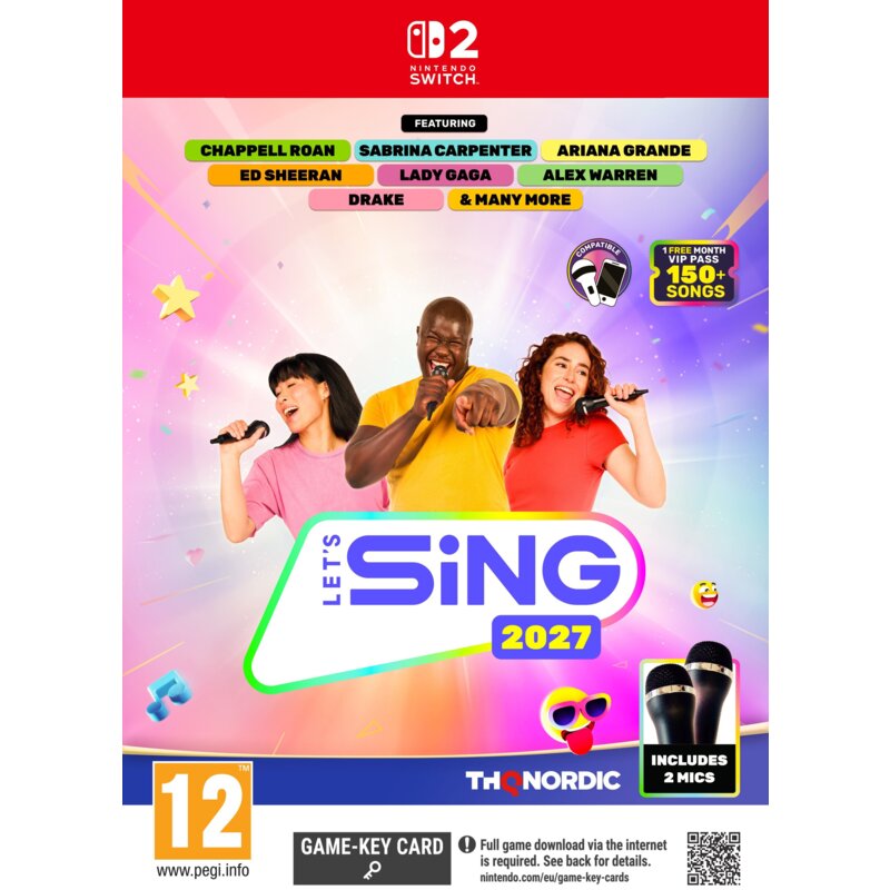 Let's Sing 2027 + 2 Mikrofony Gra NINTENDO SWITCH 2