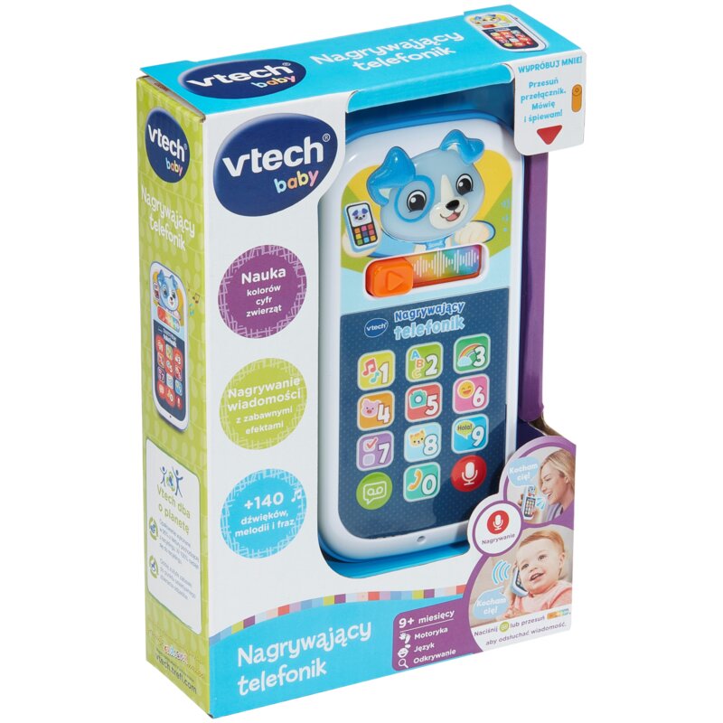 Zabawka interaktywna VTECH Baby Nagrywający telefonik VTC620979