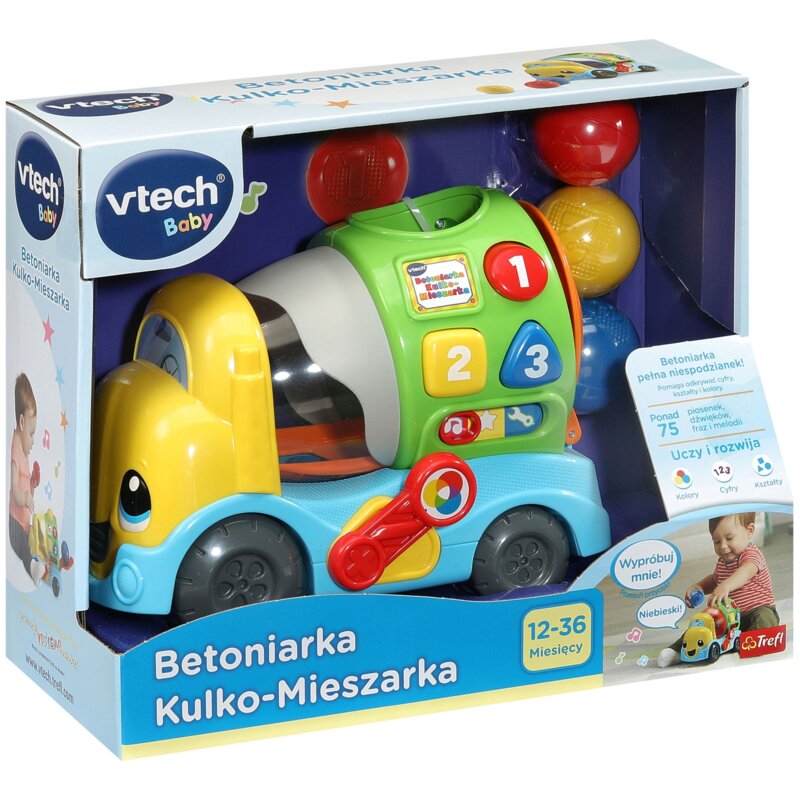 Samochód VTECH Baby Betoniarka Kulko-Mieszarka VTC601909