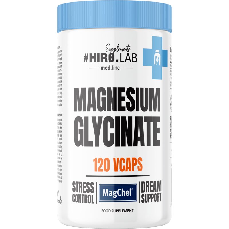 Kompleks witamin i minerałów HIRO.LAB Magnesium glycinate (120 kapsułek)