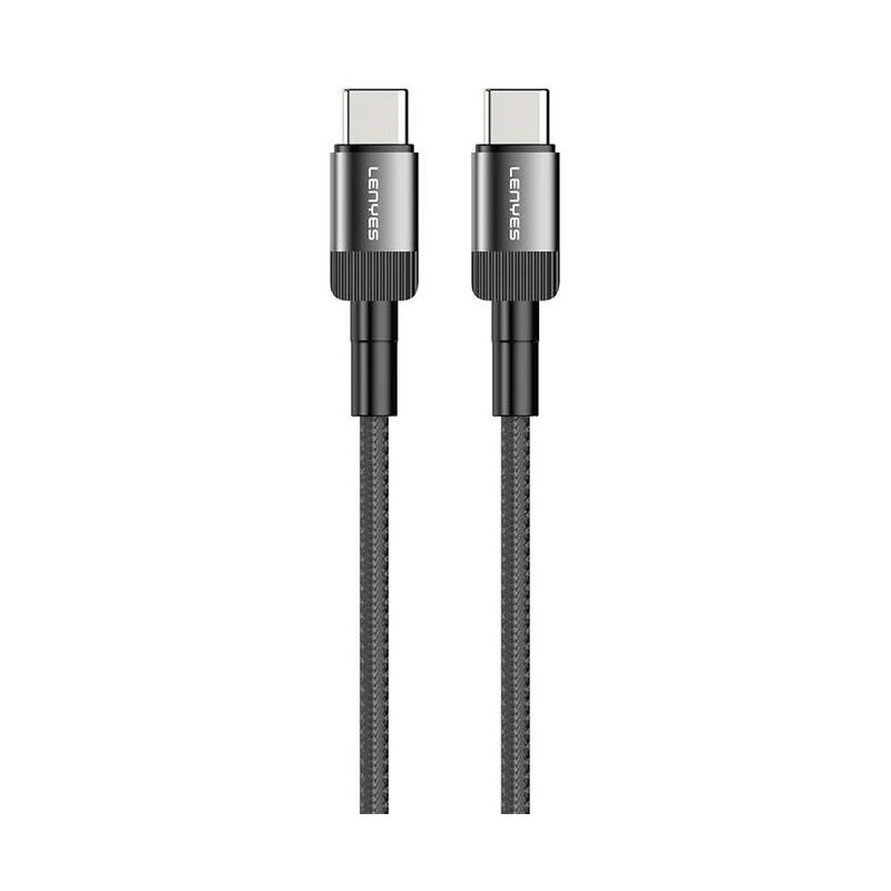 Kabel USB-C - USB-C LENYES LC546 TC-TC 60W 1 m Czarny
