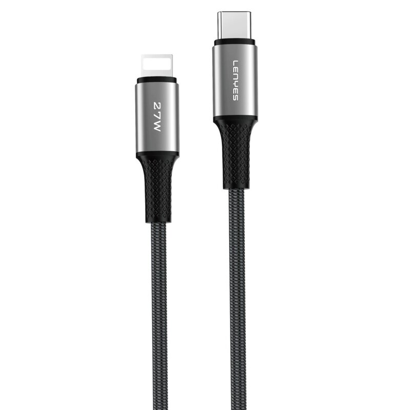 Kabel USB-C - Lightning LENYES LC560 TC-I 27W 2 m Czarny