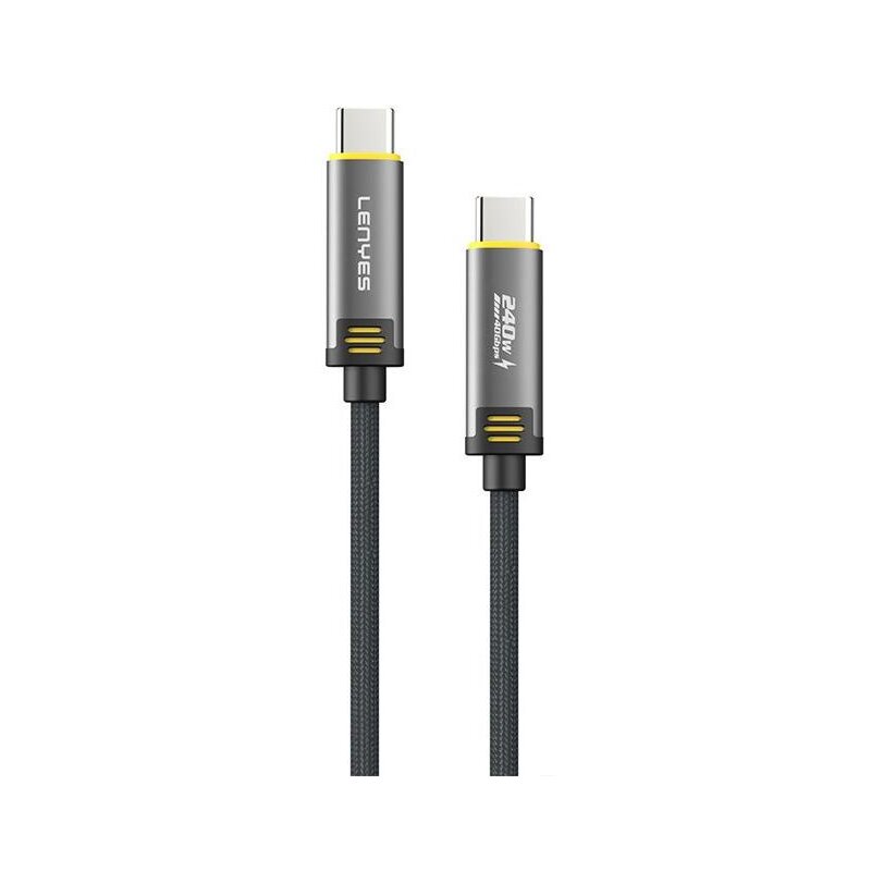 Kabel USB-C - USB-C LENYES LC533 TC-TC 240W 1 m Czarny