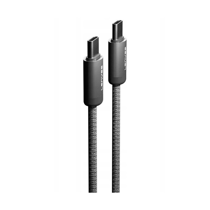 Kabel USB-C - USB-C LENYES LC527 TC-TC Magnetyczny 60W 1m Szary