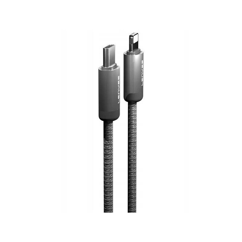 Kabel USB-C - Lightning LENYES LC527 TC-I Magnetyczny 27W 1m Szary