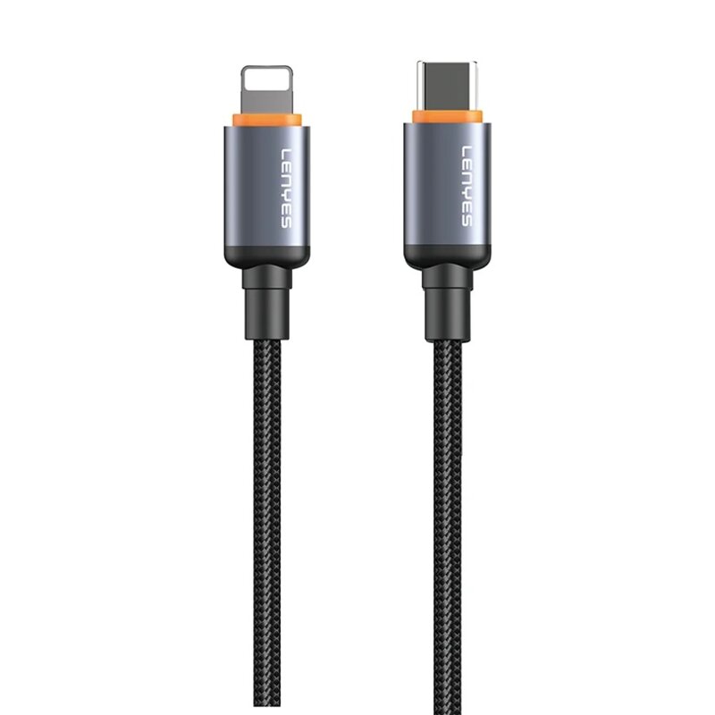 Kabel USB-C - Lightning LENYES LC528 TC-I 27W 1 m Czarny
