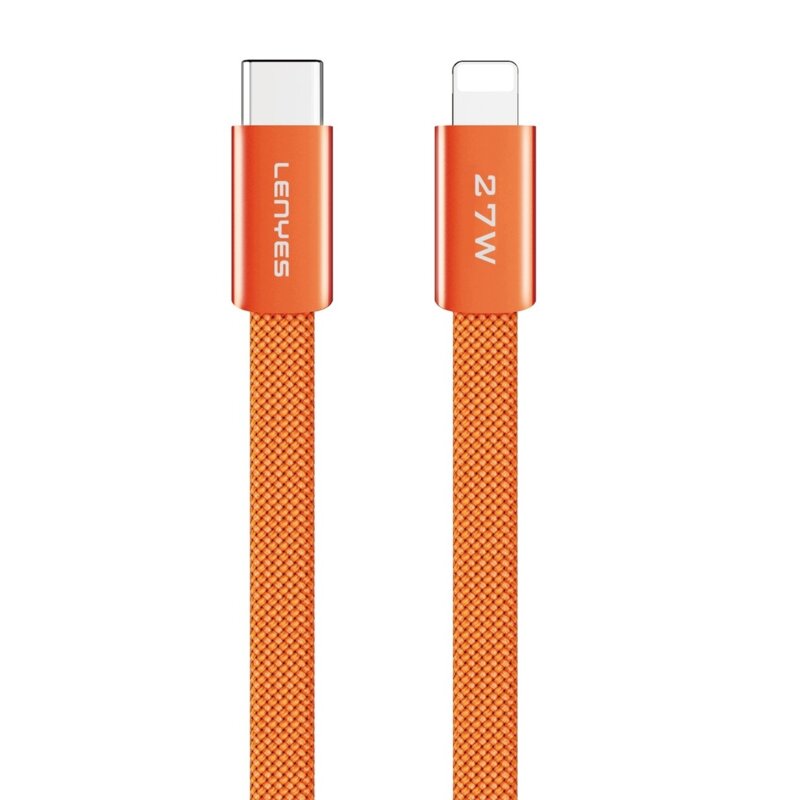 Kabel USB-C - Lightning LENYES LC567 TC-I 27W 1 m Pomarańczowy