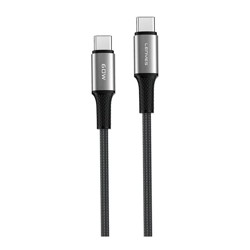 Kabel USB-C - USB-C LENYES LC559 TC-TC 60W 1 m Czarny