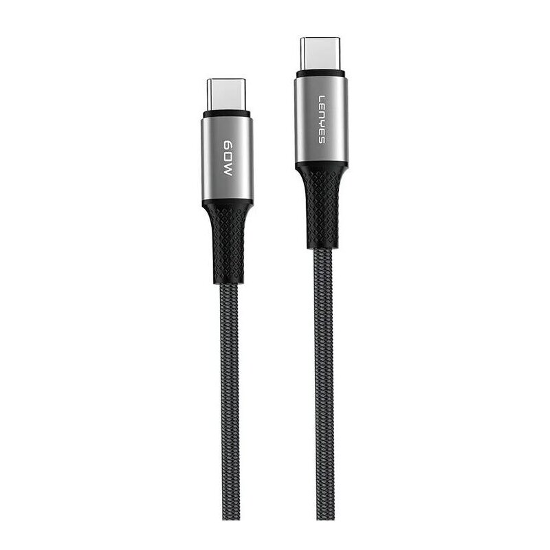 Kabel USB-C - USB-C LENYES LC560 TC-TC 60W 2 m Czarny