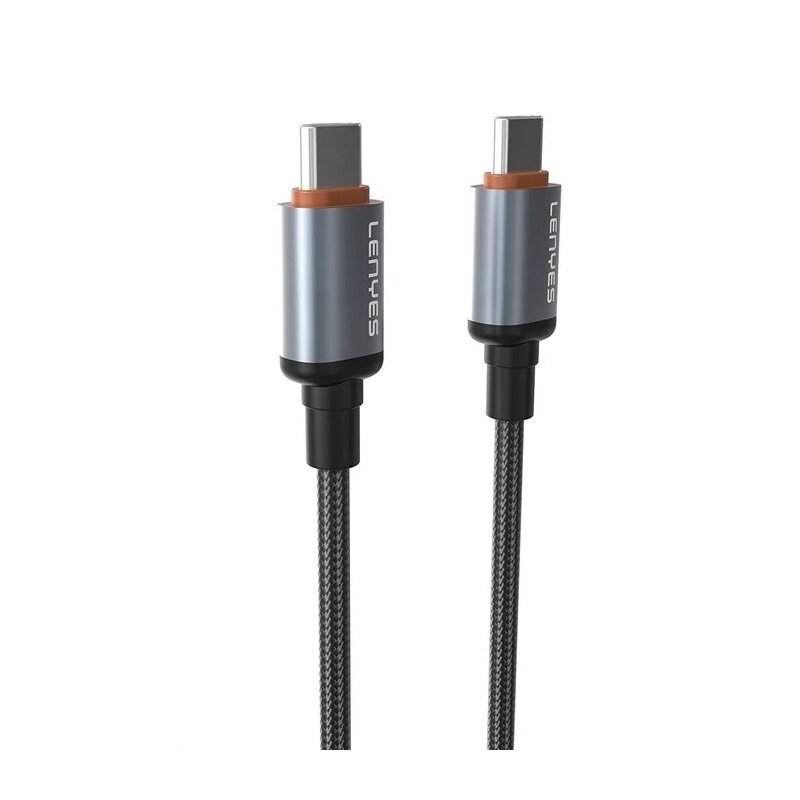 Kabel USB-A - USB-C LENYES LC528 TC 60W 1 m Czarny