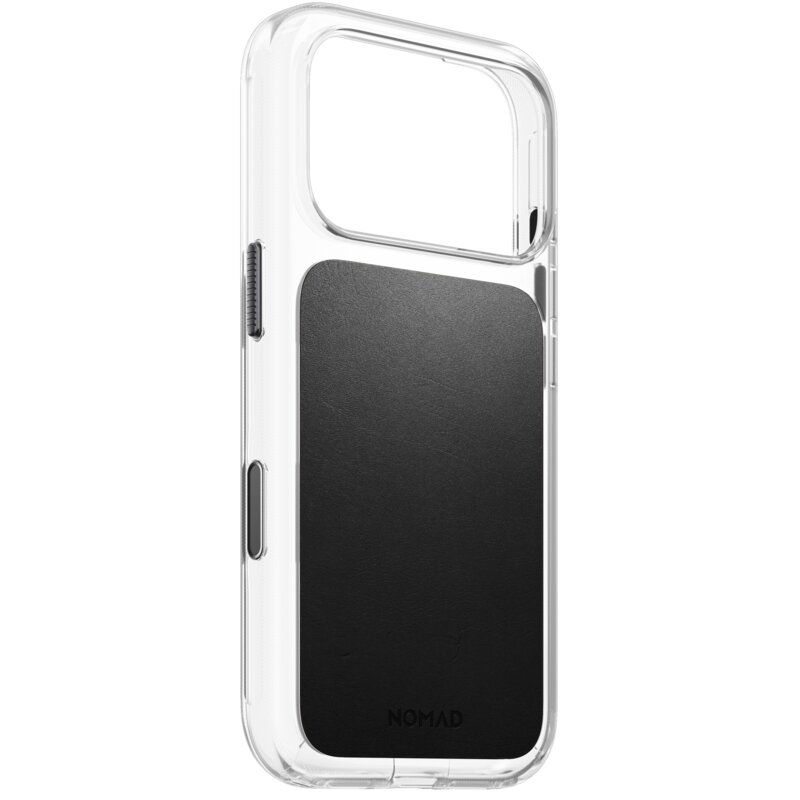 Etui NOMAD Clear Leather Case do Apple iPhone 17 Pro/18 Pro Czarny