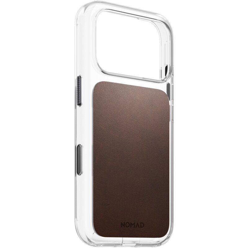 Etui NOMAD Clear Leather Case do Apple iPhone 17 Pro/18 Pro Brązowy