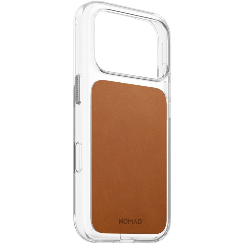 Etui NOMAD Clear Leather Case do Apple iPhone 17 Pro/18 Pro Jasnobrązowy