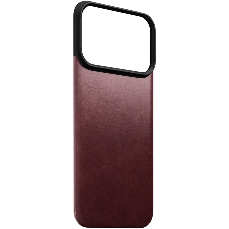 Etui NOMAD Magnetic Leather Back do Apple iPhone 17 Pro/18 Pro Burgundowy