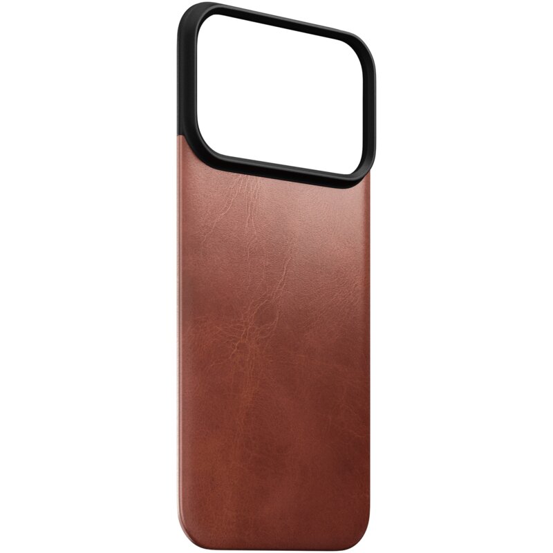 Etui NOMAD Magnetic Leather Back do Apple iPhone 17 Pro/18 Pro Brązowy