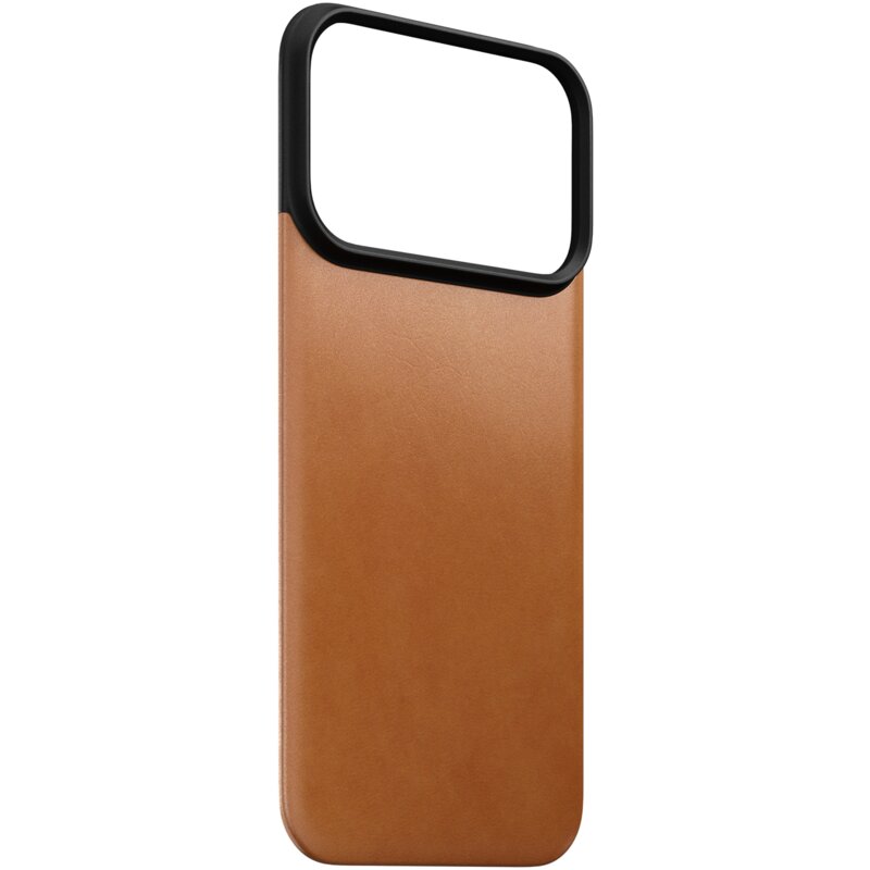 Etui NOMAD Magnetic Leather Back do Apple iPhone 17 Pro/18 Pro Jasnobrązowy