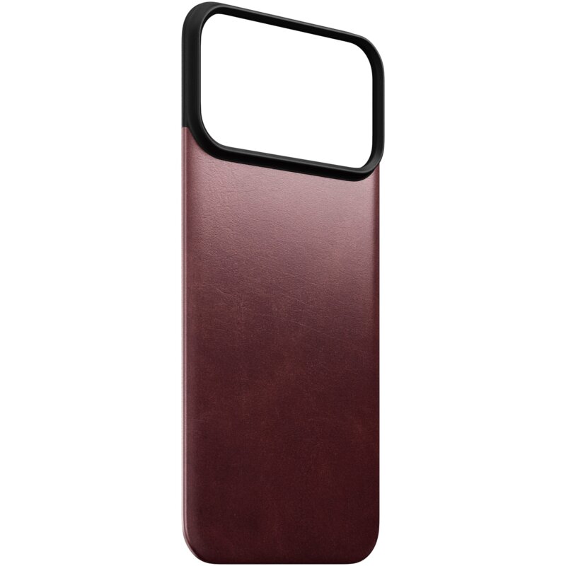 Etui NOMAD Magnetic Leather Back do Apple iPhone 17 Pro Max/18 Pro Max Burgundowy