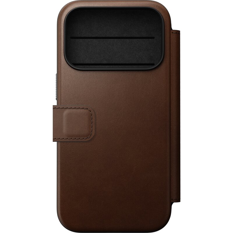Etui NOMAD Modern Leather Folio do Apple iPhone 17 Pro/18 Pro Brązowo-czarny